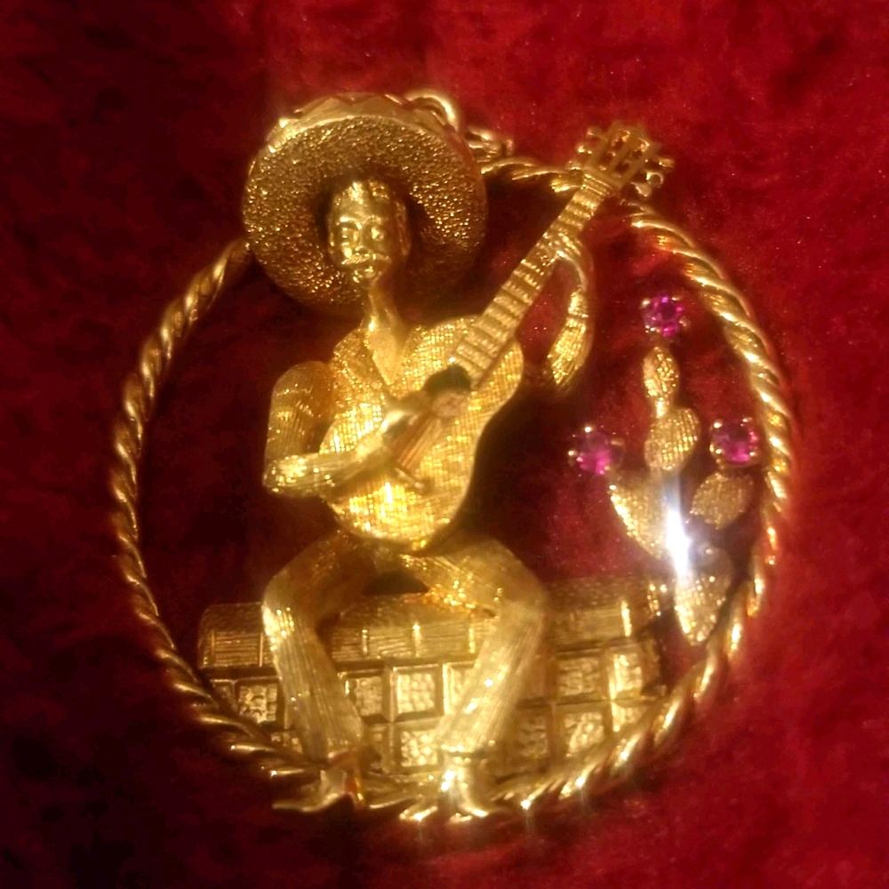 Rare Vintage Rudi Cherny Australian CowBoy pendant
